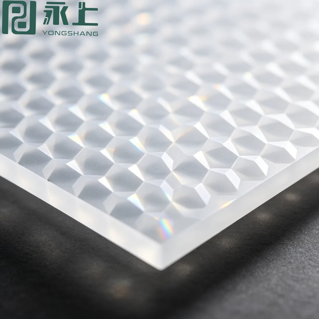 Hexagonal diamond (六角菱晶) surface finish